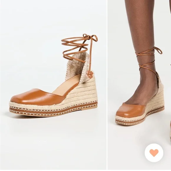 Dark Tan Espadrille Wedge Sandals - Castaner 35 EXCELLENT condition - Picture 15 of 15